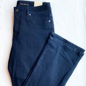 NWT Talbots Curvy Bootcut Jeans Size 12